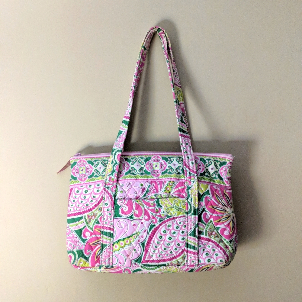 Vera Bradley Pinwheel Pink Tote/ Shoulder Bag